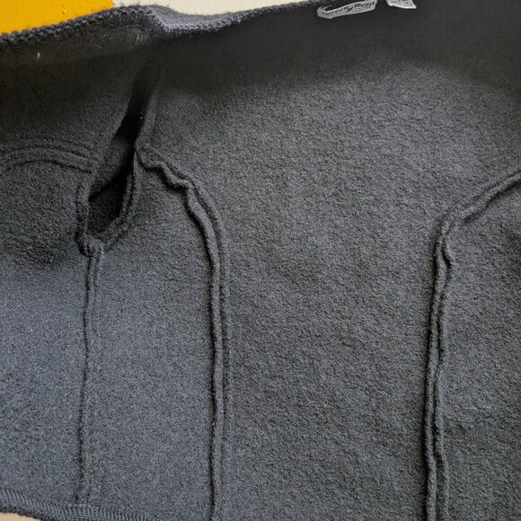 100% Wool Carrol Reed Vintage Black Button up Sweater Cardigan Medium 12 - Picture 5 of 12